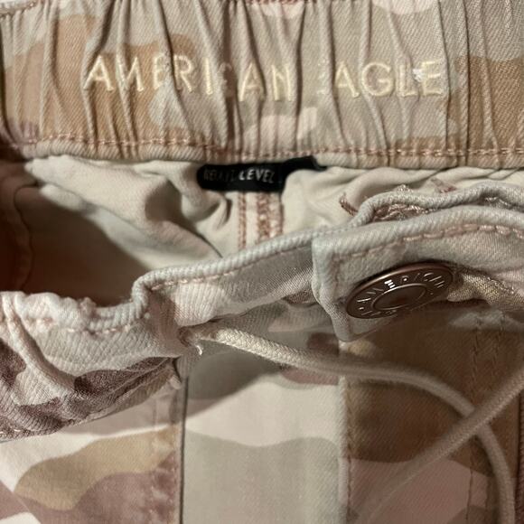 American Eagle Next Level Stretch High Rise Camo Jegging Joggers - Tan - 00 - Picture 11 of 14